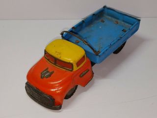 Vintage Pick Up Truck Tin Friction Toy Made In Japan