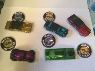 2018 Hot Wheels 50th Anniversary Redline Set Of 5 With Buttons - Loose
