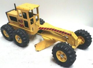 Vintage Tonka Road Grader Pressed Steel Construction Toy