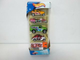 Hot Wheels 5 Pack Gift Set Speed Circus With Hot Rods