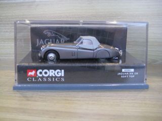 Jaguar Xk120 Soft Top Met Grey/grey Roof By Corgi Classics No 03001