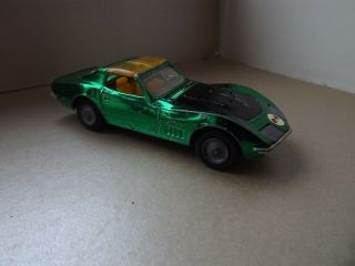 Vintage Corgi Toys Chevrolet Corvette Sting Ray Coupe - Green 2