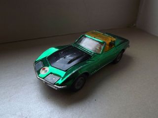 Vintage Corgi Toys Chevrolet Corvette Sting Ray Coupe - Green 3