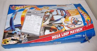 Mattel Hot Wheels Mega Loop Mayhem Track Playset.  Missing A Few Parts.