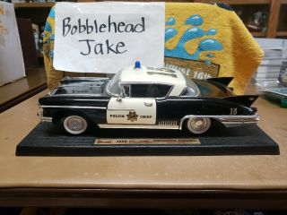 1958 Cadillac Eldorado Police Chief California Highway Patrol 1/18 Road Legends