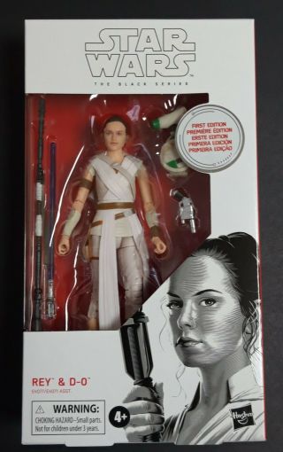 Hasbro Star Wars Black Series 6 " Rey & D - 0 91 (1st Edition) White Box Nib