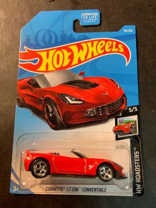 Hot Wheels Custom Corvette C7 Z06 Convertible With Real Riders