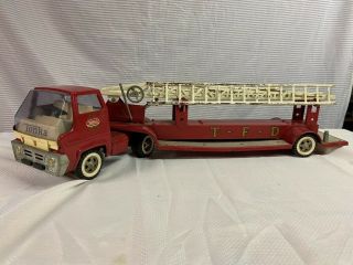Vintage 1970s Tonka Hook And Ladder Fire Truck 30 " Red