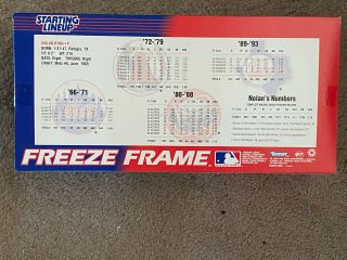 1995 Nolan Ryan starting lineup freeze frame still NR 2