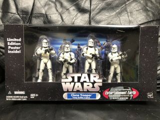 Star Wars Clone Trooper Troop Builder 4 - Pack Entertainment Earth Exclusive White