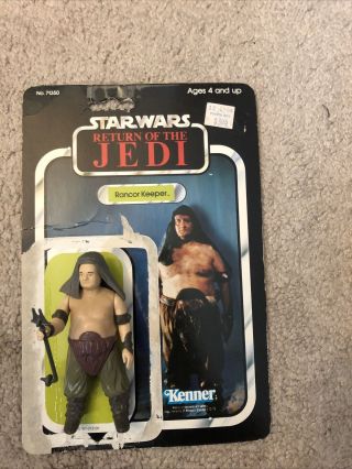 Vintage Kenner Star Wars - Rancor Keeper Figure 1984 - Complete,  With Package