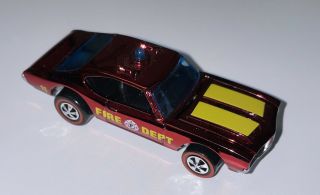 Hot Wheels Redline 2007 Neo Classic Olds 442 Red Fire Chief Die - Cast Car