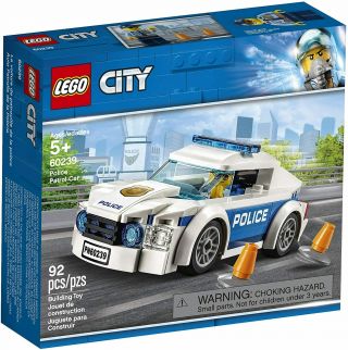 Lego City Police Patrol Car (60239) With Cop Minifigure