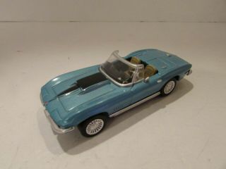 Ray Diecast Car 1967 Corvette Convertible Blue 1/43rd Scale M24