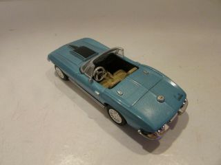RAY DIECAST CAR 1967 CORVETTE CONVERTIBLE BLUE 1/43RD SCALE M24 2