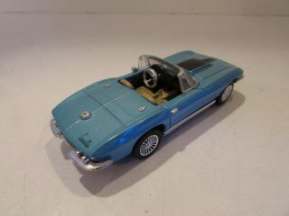 RAY DIECAST CAR 1967 CORVETTE CONVERTIBLE BLUE 1/43RD SCALE M24 3