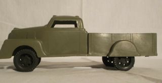 Vintage 1960’s Green Plastic Pick - Up Truck – 9 ½ Inches