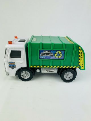 2010 Hasbro TONKA Garbage Truck Metro Sanitation Department Plastic Rescue Force 3