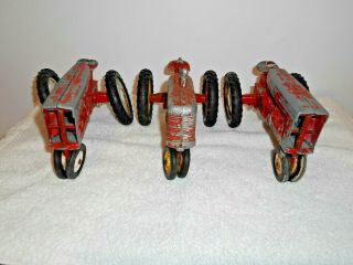 (3) Old 1950s Tru Scale tractors for Restoration 2