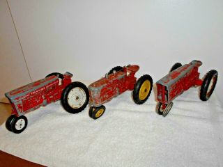 (3) Old 1950s Tru Scale tractors for Restoration 3