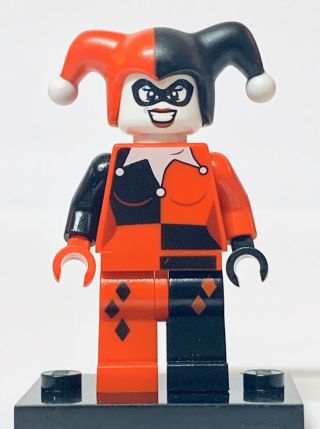 Lego Dc Harley Quinn Minifigure 6857 Red Black Batman Classic Look Joker Figure