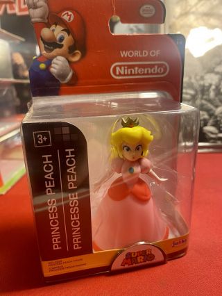 World Of Nintendo Princess Peach Action Figure Jakks Series 1 - 6 &