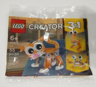 Lego 30574 Creator Cat Polybag Nip Ostrich Rare Crab 3 In 1 (55 Piece)