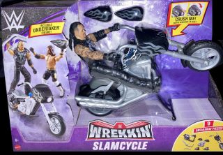 Wwe Mattel The Undertaker Wrekkin Slamcycle Motorcycle Vhtf In Hand