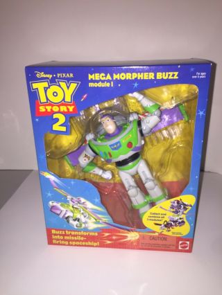 Rare Toy Story 2 Mega Morpher Buzz Lightyear Brand Module 1