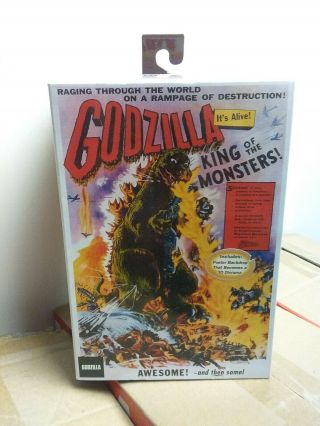 Neca Godzilla King Of The Monsters 1956 Deluxe Action Figure Window Box Nib