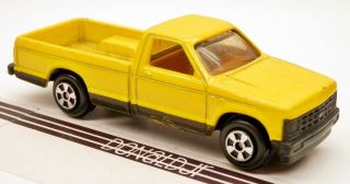 Ertl 1980s Chevrolet S - 10 Pickup Truck Yellow Long - Bed Chevy S10 1/64 Scale