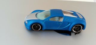LOOSE Bugatti Veyron 2010 Hot Wheels Satin Blue HW Car 3