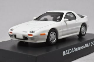 0181 Kyosho 1/64 Mazda Rx - 7 Fc3s White Rotary Engine No - Box Tracking Number