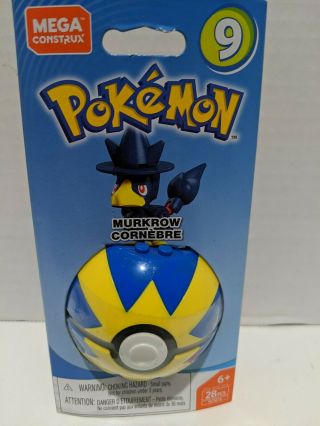 Mega Construx Pokemon Murkrow (gcm78) (series 9) (nisb)