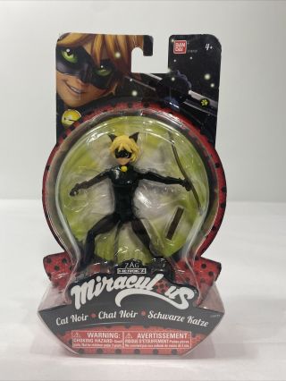 Bandai Zag Miraculous Cat Noir,  Heroez,  Action Figure,  15 Cm / 6.  0 ".  B7