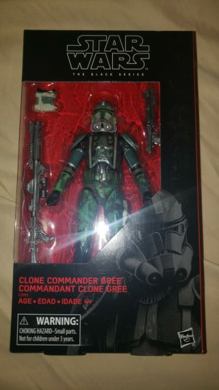 Star Wars Black Series Clone Commander Gree 6 " Figure