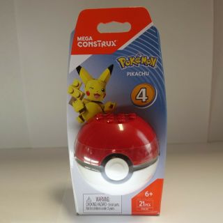 Mega Construx Pokemon Series 4 Pikachu Pokeball Mini Figure