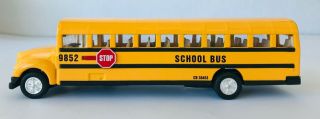 School Bus Die Cast Pull Back Action 8.  5 " Stop Sign Swinging Doors 9852