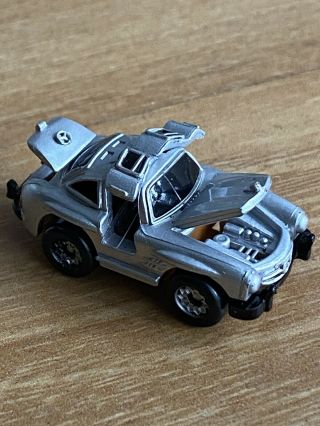 Vintage Micro Machines Deluxe Mercedes Benz 300 Sl Gullwing Silver Car 1988 Open
