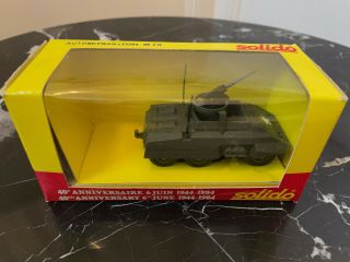 Solido 1/50 Us Army Automitrailleuse M 20 Tank Ww2 D - Day 40th Anniversary