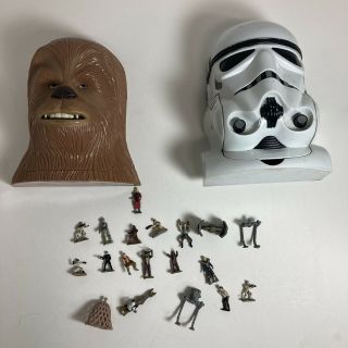 Star Wars 1995 Micro Machines Chewbacca/stormtrooper Playset By Galoob,  Figures