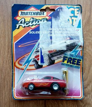Vintage 1986 Matchbox Action Speed Riders High Speed Racer Pack.