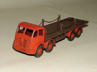 Dinky Diecast Toys 1:43 No.  905 Foden Flat Truck With Chains Fg 2nd Maroon Cab