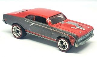Hot Wheels Garage 68 Chevy Nova 396 1:64 Red/silver Real Riders
