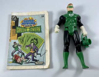 Vintage Dc Powers Green Lantern 1984 Kenner With Lantern And Mini Comic