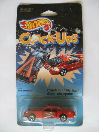 Hot Wheels Crack - Ups Fire Smasher 7068 Made In Malaysia 1983