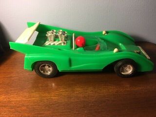 Vintage Green Bergman Mfg Processed Plastic Can Am Race Car Made In The U.  S.  A.