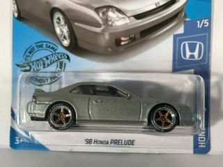 Hot Wheels 98 Honda Prelude Silver - Custom - Real Riders