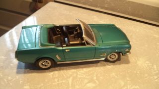 Mira 1965 Ford Mustang Convertible 1:18 Teal Metallic Made In Spain