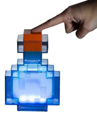 Minecraft Potion Bottle Color - Changing Led Desk Lamp | 7 Inch Night Light